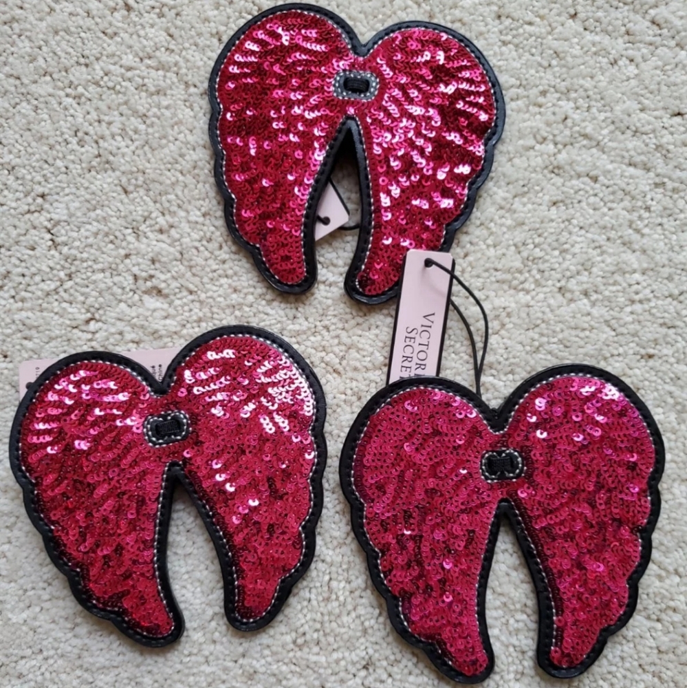 RARE HTF Victoria's Secret Pink Bling Angel Wings